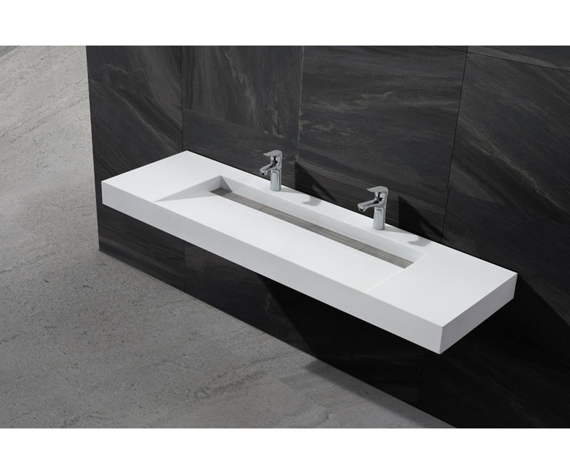 ADM Bathroom 18.9'' Resin Square Bathroom Sink Wayfair